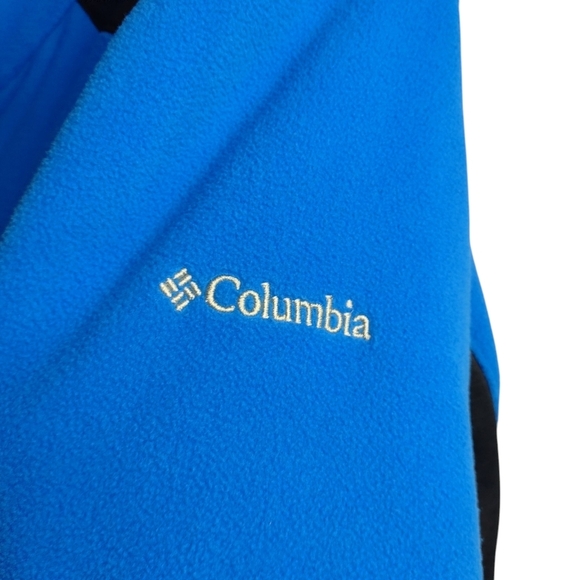 Columbia Women's Size XL Full Zip Fleece Jacket Blue Macaw Black Active Cozy - Picture 4 of 7